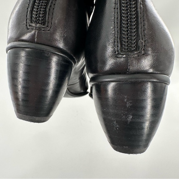 Anthropologie Everybody Chiseled Doily 41 
Black Brown leather Filigree Boots - Picture 7 of 12